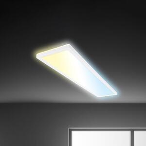 Briloner LED панел Tava CCT, бял, 98 x 20 cm, подсветка, пластмаса, Затъмняване, Бял, кабинет / офис, Пластмаса