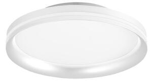 Fabas Luce LED таванска лампа Isy, бяла, Ø 35 cm, метал, CCT, димируема, Затъмняване, Бял, Дневна/трапезария, Метал, Модерен