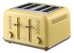 Тостер BUYDEEM DT640 Mellow Yellow, 7 степени, функция за размразяване и претопляне, тава за трохи, 1800W