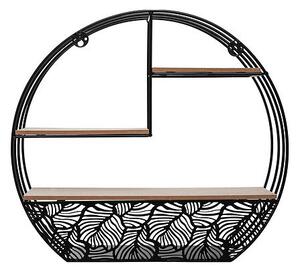 Рафт за стена atmosphera Mirna, MDF, 39 cm - Черен