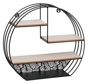 Рафт за стена atmosphera Mirna, MDF, 39 cm - Черен