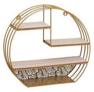 Рафт за стена atmosphera Mirna, MDF, 39 cm - Златист