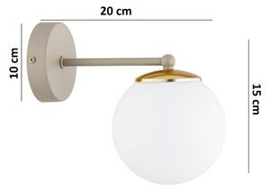 Brilagi - Стенна лампа MILO ECRU 1xE27/60W/230V бежова/златна