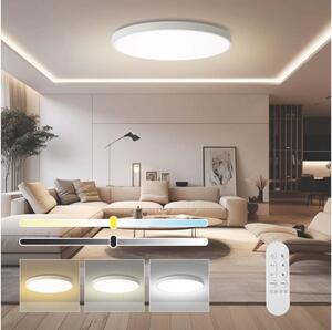 Immax NEO 07316L-LED димируем таванен плафон SEMPLICI 128W/230V Ø100 см Wi-Fi Tuya бял + дистанционно управление