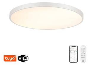 Immax NEO 07316L-LED димируем таванен плафон SEMPLICI 128W/230V Ø100 см Wi-Fi Tuya бял + дистанционно управление