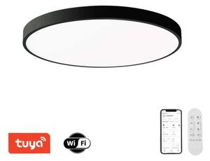 Immax NEO 07314L-LED Димируемо таванно осветително тяло SEMPLICI 128W/230V Ø100 cm Wi‑Fi Tuya черно + дистанционно управление