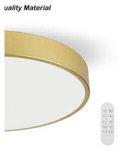 Immax NEO 07311L-LED плафон SEMPLICI, 96W/230V, Ø 80 cm, Wi-Fi Tuya, златист + дистанционно управление, с възможност за димиране