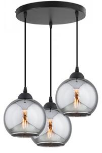 Brilagi - Полилей на кабел DIOR 3xE27/60W/230V черен/димно сив