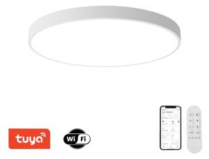 Immax NEO 07315L-LED Димиращ таванен плафон SEMPLICI 96W/230V Ø 80 см Wi-Fi Tuya бял + ДУ