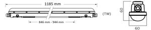 Philips Pila - LED техническо тръбно осветително тяло LED/40W/230V 120 cm IP65