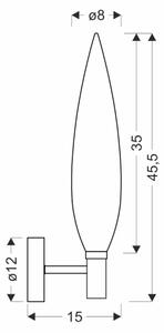 Стенно осветително тяло NORDIC 1xG9/5W/230V черно/златно