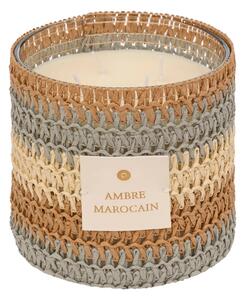 Ароматна свещ atmosphera Zaya, Scented, Amber Стъкло & Natural Fibers, 1400 g