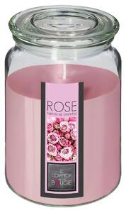 Ароматна свещ atmosphera Nina, Стъкло с капак, 510 g - Rose