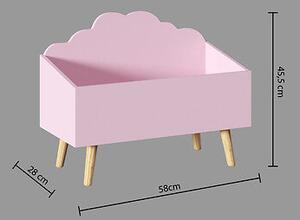 Детски скрин за съхранение atmosphera Cloud MDF - Бял