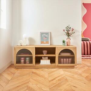 ТВ шкаф atmosphera Lousada, 2 врати и 1 рафт, 160x40x55 cm, Акация, MDF