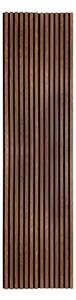 Декоративен aкустичен стенен панел Colva, 240x60 cm, MDF - Тъмно дърво