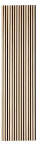 Декоративен aкустичен стенен панел Colva, 240x60 cm, MDF - Светло дърво