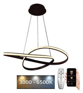 Brilagi - LED Димируем пендел COSMOWAVE LED/70W/230V 3000-6500K кафяв + д.у