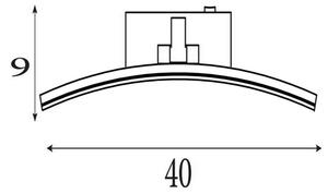Searchlight 79821-40SS - LED осветително тяло за картини SANTORINI LED/8,2W/230V сребристо