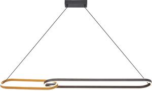 Zuma Line P241145502A - LED полилей на кабел RAVON 2xLED/40W/230V черен/златен