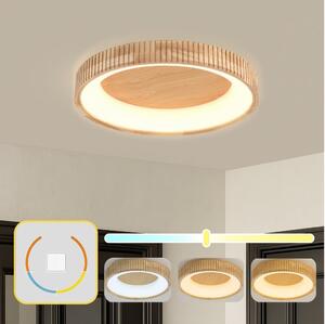 Brilagi - LED таванно осветително тяло FALCON WOOD MODERN LED/40W/230V Ø 60 см, дърво