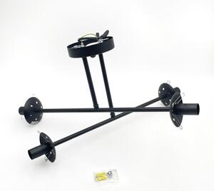 Brilagi - Прикрепен полилей MALIVA 4xE14/15W/230V черно/бяло