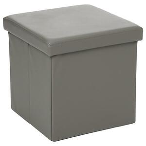 Пуф със съхранение atmosphera Pouffe, MDF, Сгъваем - Сив