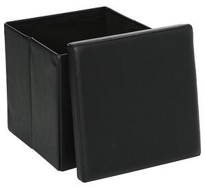 Пуф със съхранение atmosphera Pouffe, MDF, Сгъваем - Сив