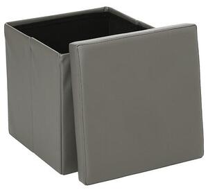 Пуф със съхранение atmosphera Pouffe, MDF, Сгъваем - Сив