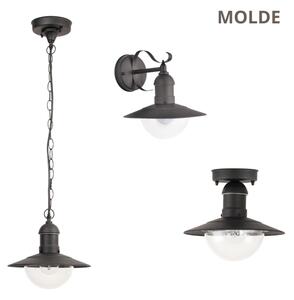 Brilagi - Външно стенно осветително тяло MOLDE 1xE27/60W/230V IP44 черно