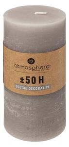 Свещ без аромат atmosphera Olia, Кръгла, 7x14 cm - Тъмносив