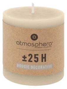 Свещ без аромат atmosphera Olia, Кръгла, 6.7x7 cm - Бежов