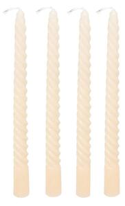 Свещи без аромат atmosphera Hugo, 25 cm, 4 бр - Слонова кост