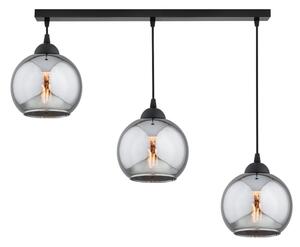 Brilagi - Полилей на кабел DIOR 3xE27/60W/230V черно/димчато сиво