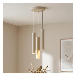 Brilagi - Полилей на кабел TUBE 3xGU10/15W/230V бежов/златен