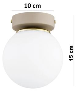 Brilagi - Точково осветително тяло MILO ECRU 1xE27/60W/230V бежово/златисто