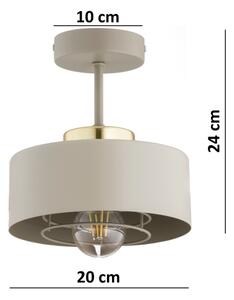 Brilagi - Плафониера SPRING 1xE27/60W/230V бежова/златна