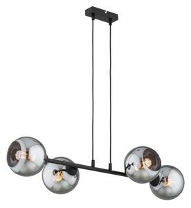 Brilagi - Полилей на кабел DIOR 4xE27/60W/230V черен/димно сив