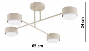 Brilagi - LED плафон MONO 4xGX53/12W/230V бежов