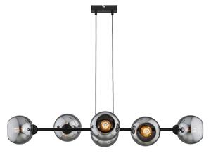 Brilagi - Полилей на кабел DIOR 6xE27/60W/230V черен/димчато сив