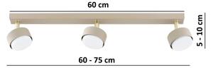 Brilagi - LED точково осветително тяло MONO 3xGX53/12W/230V бежово