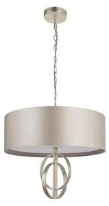 Endon 95216 - Полилей на верига 3xE27/10W/230V Ø 60 cm сив