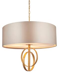 Endon 95211 - Полилей на верига 5xE27/10W/230V пр. 70 см сив/месинг