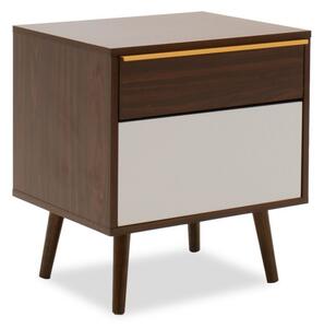 Нощно шкафче Настия Тъмен орех 48x39x53 см