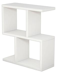 Помощна масичка Зет Бял 51x17x45 см