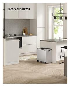Кош за рециклиране, Songmics, 3 отделения, LTB54NL, 3 x 18 L