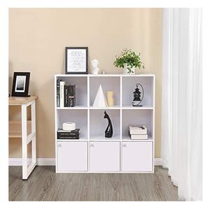 Библиотека Vasagle с 6 куба в бяло, LBC33WT, 97 x 97 x 29 см
