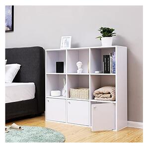 Библиотека Vasagle с 6 куба в бяло, LBC33WT, 97 x 97 x 29 см