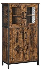 Конзола за съхранение, Vasagle, Кафяво Рустик, LSC260B01, 30 x 60 x 108 см