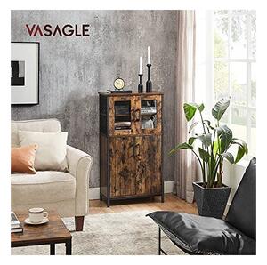 Конзола за съхранение, Vasagle, Кафяво Рустик, LSC260B01, 30 x 60 x 108 см